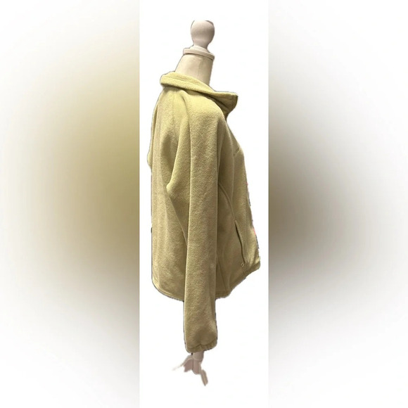 Columbia Zip Up Track Jacket L Light Green Fleece Women’s - Picture 4 of 9